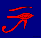 Dibujo Ojo Horus pintado por fgdrgrt