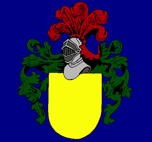 Escudo de armas y casco