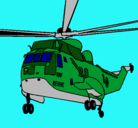 Dibujo Helicóptero al rescate pintado por pikhote
