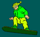 Dibujo Snowboard pintado por gjurfhd