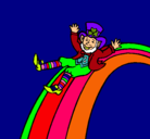 Dibujo Duende en el arco iris pintado por chariyjoseee