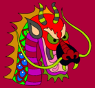 Dibujo Cabeza de dragón pintado por BEN10