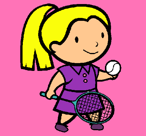 Dibujo Chica tenista pintado por cina