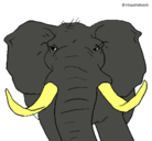 Dibujo Elefante africano pintado por pepe23