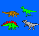 Dibujo Dinosaurios de tierra pintado por BRIAN