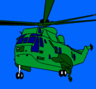 Dibujo Helicóptero al rescate pintado por helinor