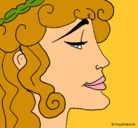 Dibujo Cabeza de mujer pintado por rosser