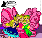Dibujo Barbie y sus amigas en hadas pintado por barbieandali