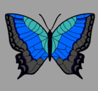 Dibujo Mariposa pintado por snoopy 