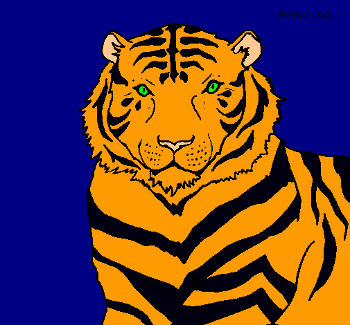 Dibujo Tigre pintado por belenrios