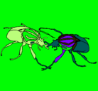 Dibujo Escarabajos pintado por apestoso