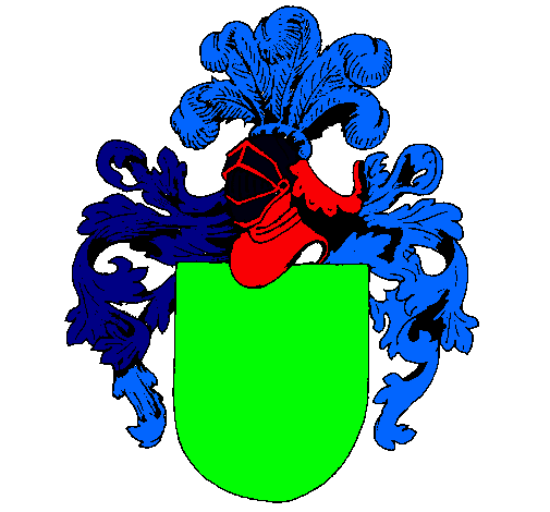 Escudo de armas y casco