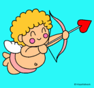Dibujo Cupido pintado por mery_chicl