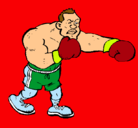 Dibujo Boxeador pintado por najute