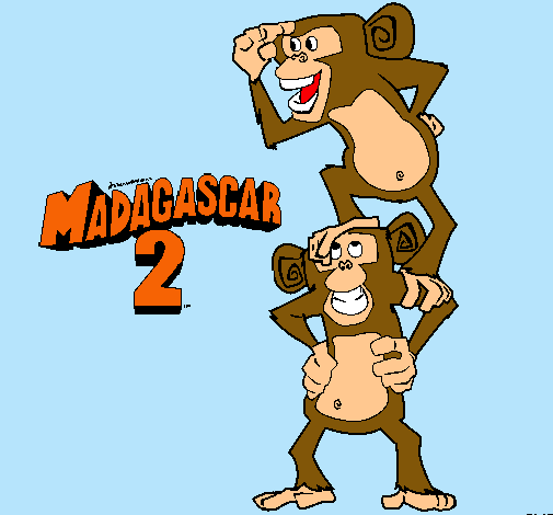 Madagascar 2 Manson y Phil