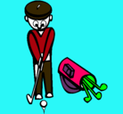 Dibujo Jugador de golf II pintado por alvaronieto