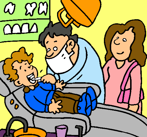 Niño en el dentista