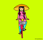 Dibujo China en bicicleta pintado por yureeryu