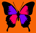 Dibujo Mariposa con alas negras pintado por La_lindaa