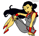 Dibujo Princesa ninja pintado por sofiietta