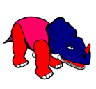 Dibujo Triceratops II pintado por joelcr