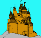 Dibujo Castillo medieval pintado por pepa