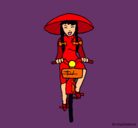Dibujo China en bicicleta pintado por xime06