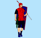 Dibujo Soldado romano pintado por 44747