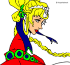 Dibujo Princesa china pintado por blonda