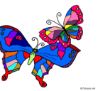 Dibujo Mariposas pintado por mariposas