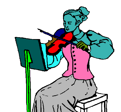 Dama violinista