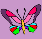 Dibujo Mariposa pintado por frutillita