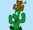 Dibujo Cactus con sombrero pintado por CaRl05