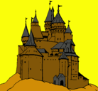Dibujo Castillo medieval pintado por pilo