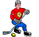 Dibujo Jugador de hockey sobre hielo pintado por SANSON