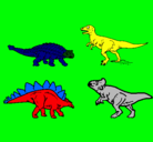 Dibujo Dinosaurios de tierra pintado por naho