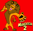 Dibujo Madagascar 2 Alex 2 pintado por tigere