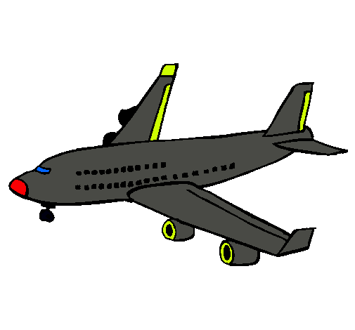 Dibujo Avión de pasajeros pintado por Marcodelatorre