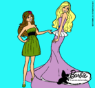 Dibujo Barbie estrena vestido pintado por La_lindaa