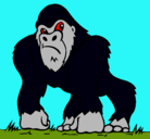 Dibujo Gorila pintado por avatar