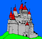 Dibujo Castillo medieval pintado por crusasul