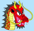Dibujo Cabeza de dragón pintado por MARIAB