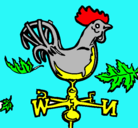 Dibujo Veletas y gallo pintado por sergio7