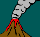 Dibujo Volcán pintado por andrealopez