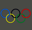 Dibujo Anillas de los juegos olimpícos pintado por betoo