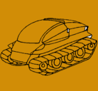 Dibujo Nave tanque pintado por bhjuytgfdccx