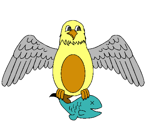 Dibujo de Águila cazando pintado por Vick en  el día 19-02-11 a  las 23:30:07. Imprime, pinta o colorea tus propios dibujos!