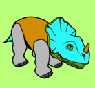 Dibujo Triceratops II pintado por luvina