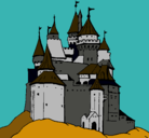 Dibujo Castillo medieval pintado por pekita