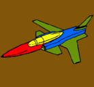 Dibujo Jet pintado por johanpepe